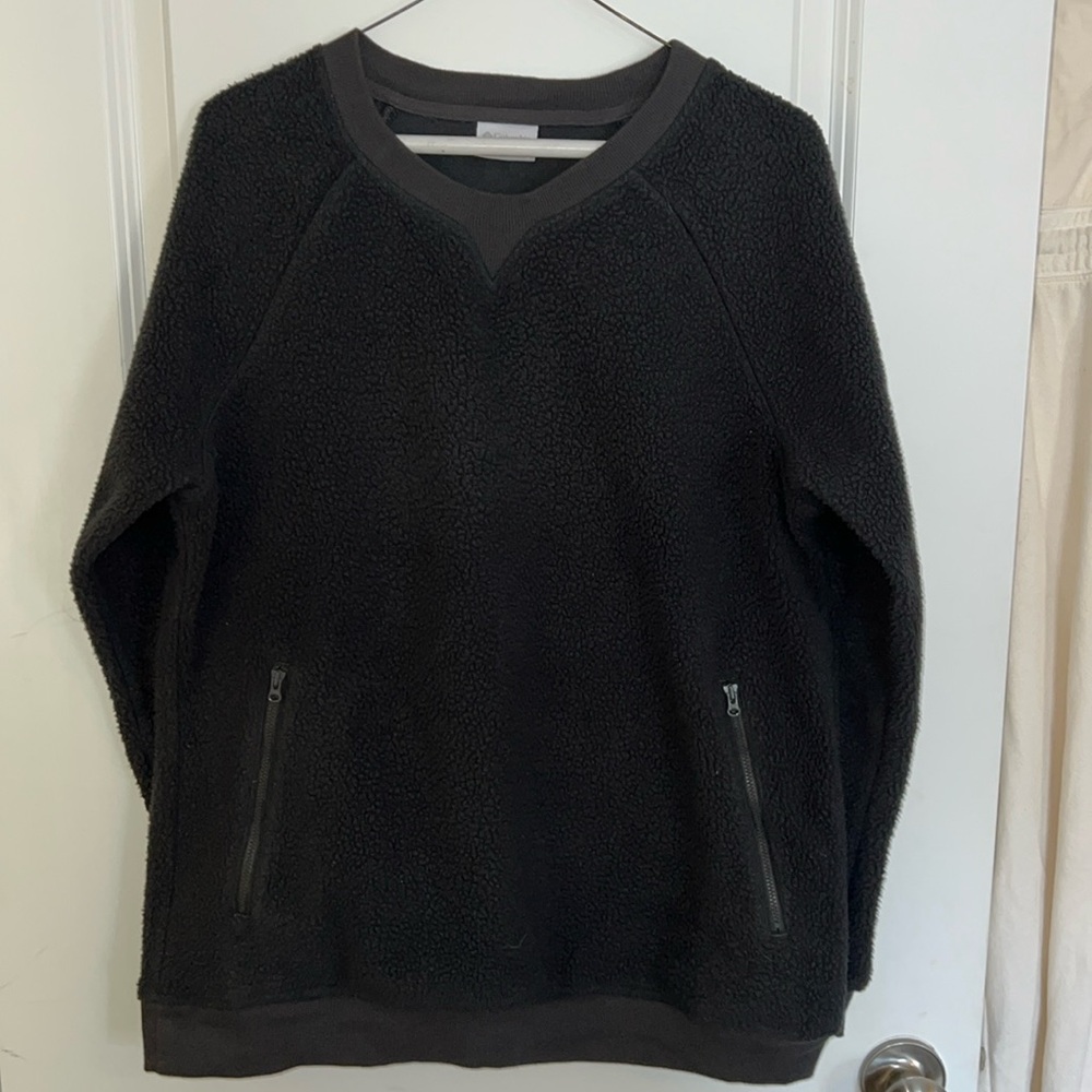 Columbia sherpa fleece crewneck
